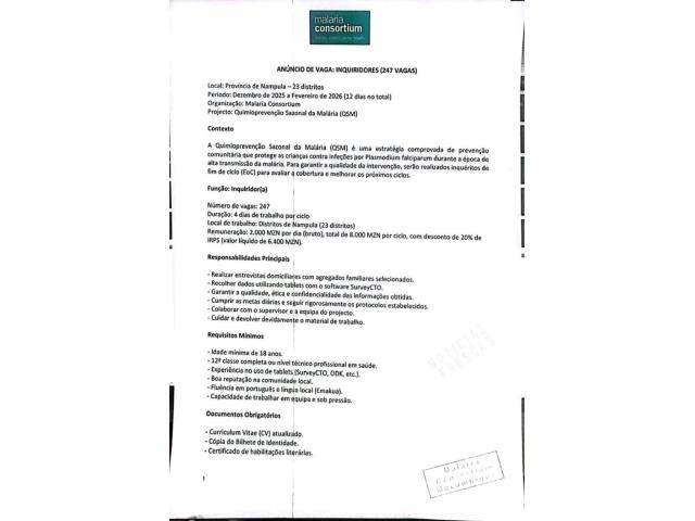 Vagas para (247) INQUIRIDORES - 1/1